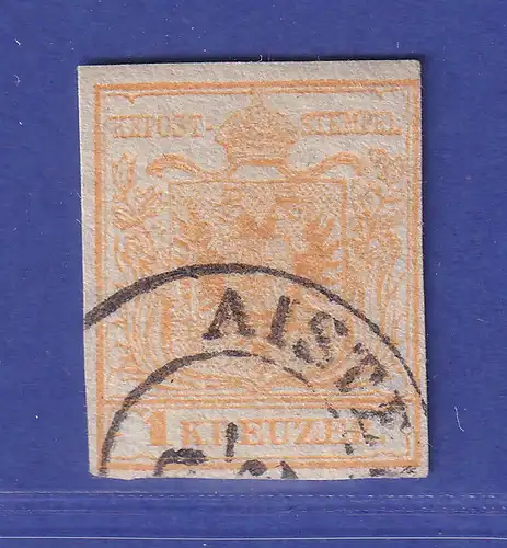 Österreich 1850 Wappen Mi.-Nr. 1 X a gestempelt  geprüft PFENNINGER