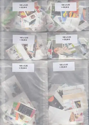 Frankaturware Deutschland orig. postfrisch: 600 x 0,55€ = 330,00€ Frankaturwert