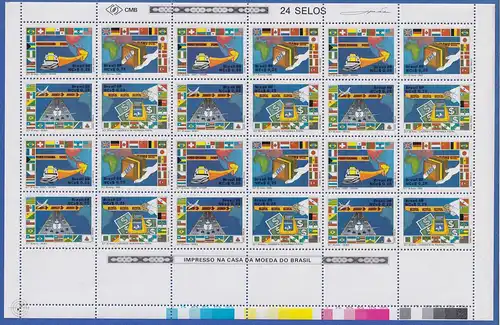 Brasilien 1989 Postbeförderungs-Dienste Mi.-Nr. 2289-2292 Bogen ** 