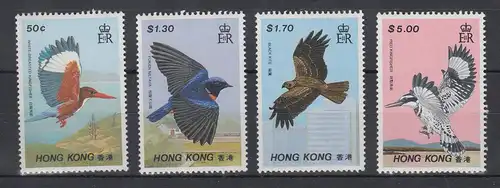 Hongkong 1988 Vögel  Mi.-Nr. 536-39 postfrisch **