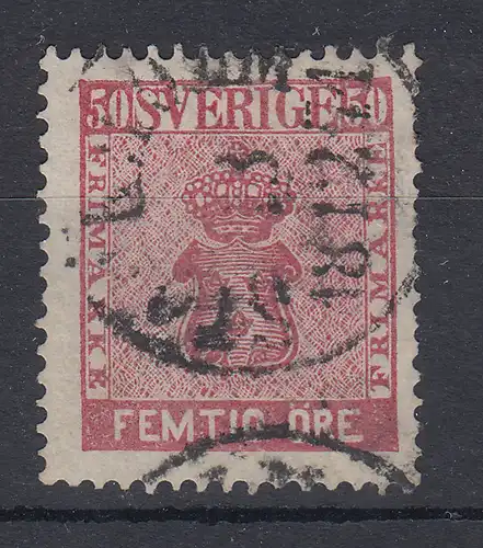 Schweden 1856 Freimarke 50 Öre braunlila Mi.-Nr. 11 gestempelt