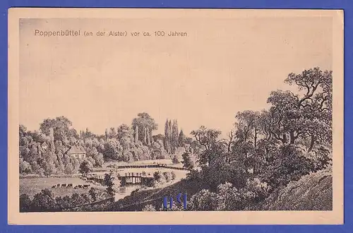 Deutsches Reich 1919 AK Hamburg Poppenbüttel historische Ansicht
