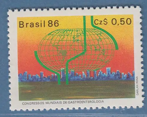 Brasilien 1986 Gastroenterologie Sao Paulo Mi-Nr. 2182 **