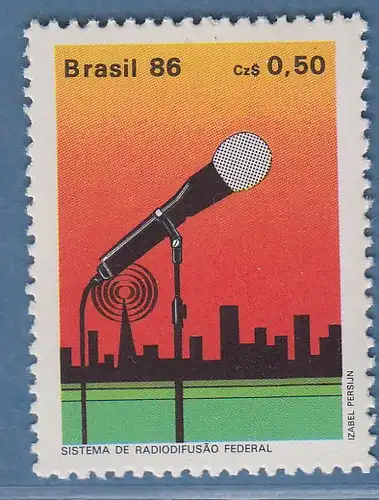 Brasilien 1986 Nationale Rundfunkgesellschaft Mi-Nr. 2183 **