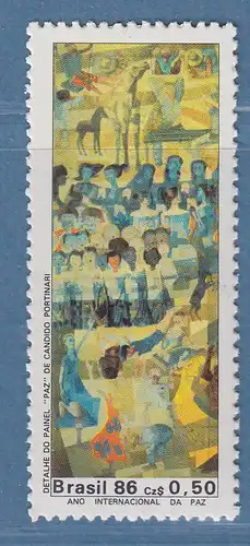 Brasilien 1986 Internacionale Friedens Mi-Nr. 2184 **