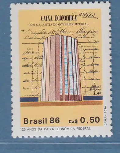 Brasilien 1986 Staatliche Sparkasse Mi-Nr. 2191 **