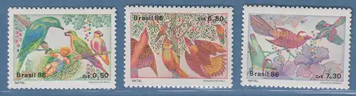 Brasilien 1986 Weihnachten Mi-Nr. 2192- 94 **