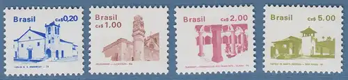 Brasilien 1986 Freimarken Bauwerke Mi-Nr. 2195- 98 **