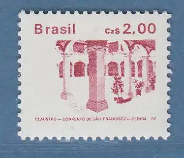 Brasilien 1986 Freimarken Bauwerke Mi-Nr. 2198 C **