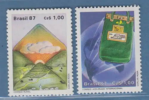 Brasilien 1987 Postdienst Mi-Nr. 2208-09 **