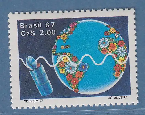 Brasilien 1987 Fernmelde-Ausstellung TELECOM Mi-Nr. 2210 **