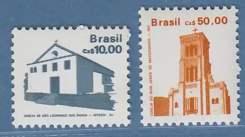 Brasilien 1987 Freimarken Bauwerke  Mi-Nr. 2212-13 A **