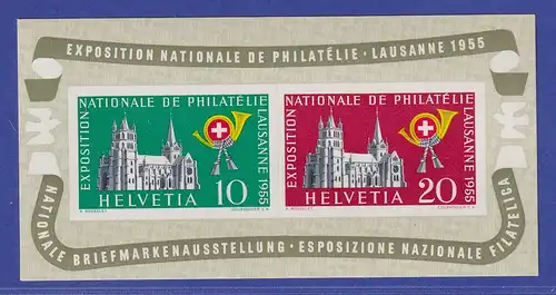 Schweiz 1955 Briefmarken-Ausstellung in Lausanne Mi.-Nr. Block 15 postfrisch **