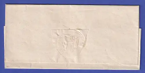 Baden 1838 Vorphila-Brief mit rotem Kastenstempel FREIBURG