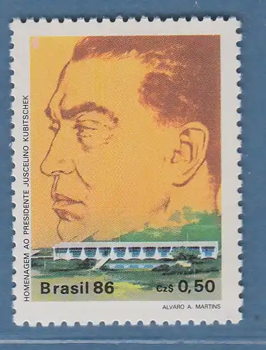 Brasilien 1986 Presidente Juscelino Kubitschek de Oliveira Mi-Nr. 2180 **