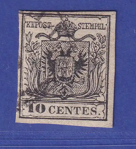 Österreich Lombardei Venetien Wappen Mi.-Nr. 2 Y gestempelt gepr. PFENNINGER