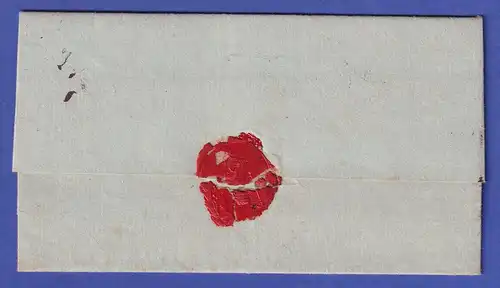 Braunschweig 1815 Brief mit schwarzem Einzeiler BRAUNSCHWEIG