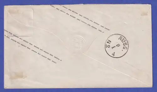 Norddeutscher Bund 1867 GA Umschlag Aufbrauchsausgabe Mi.-Nr. U 44 O MAINZ
