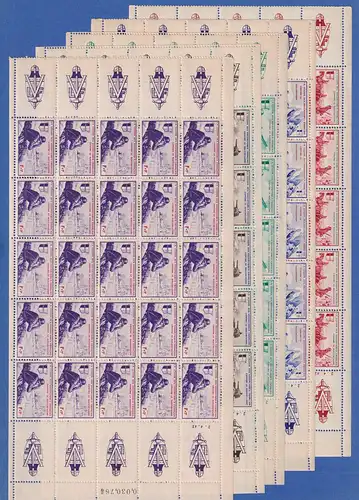 Dt. Bes. 2.WK Frankreich Legion gegen Bolschewismus BOGENSATZ ! Mi.-Nr. VI-X **