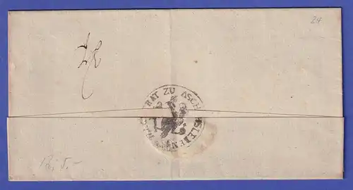 Preußen 1840 Vorphila-Brief mit schwarzem Zweizeiler ASCHERSLEBEN