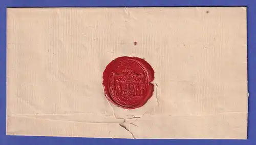 Preußen nach 1817 (1831?) Vorphila-Brief mit schwarzem Zweizeiler BERLIN 