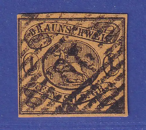 Braunschweig 1853 Wappen 1 Sgr  Mi.-Nr. 6 b  gestempelt