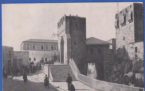 Alte AK Türkei im 1. Weltkrieg Jerusalem das Eingangstor der Davidsburg