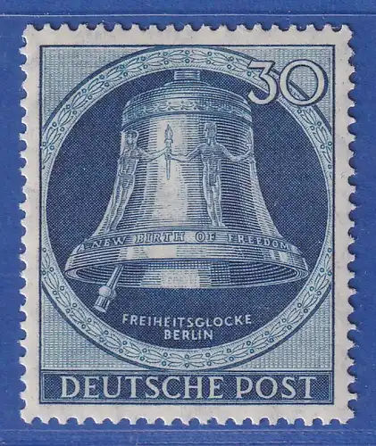Berlin 1951 Glocke links 30-Pfennig-Wert Mi.-Nr. 78 ** gepr. SCHLEGEL