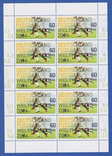 Bund 2014 Deutschland Fussball-Weltmeister Mi.-Nr. 3095 10er-Bogen  ** 