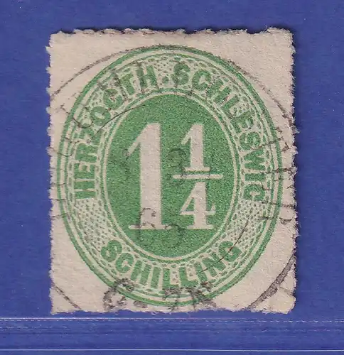 Schleswig-Holstein  1 1/4 Schilling Mi.-Nr. 4  O Løgumkloster 