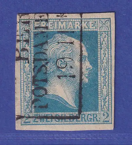 Preußen Friedrich Wilhelm IV. 2 Sgr  Mi.-Nr. 7 a gestempelt gepr. PFENNINGER