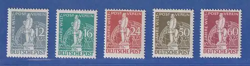 Berlin 1949 Stephansatz Kleinformate Mi.-Nr. 35-39 ** 50 und 60er  gpr. Schlegel