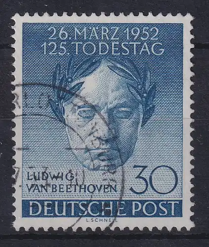 Berlin 1952 Ludwig van Beethoven Mi.-Nr. 87 gestempelt 