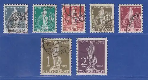 Berlin 1949 Weltpostverein UPU Stephansatz Mi.-Nr. 35-41 sauber rund-gestempelt