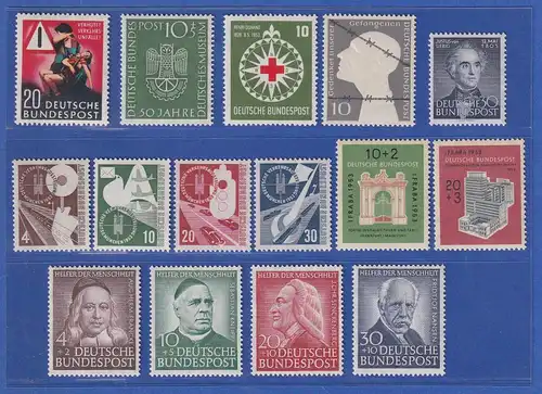 Bundesrepublik  Briefmarken-Jahrgang 1953 komplett postfrisch !  SONDERPREIS