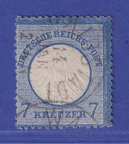 Dt. Reich kl. Brustschild 7 Kr  Mi.-Nr. 10 gestempelt gepr. PFENNINGER