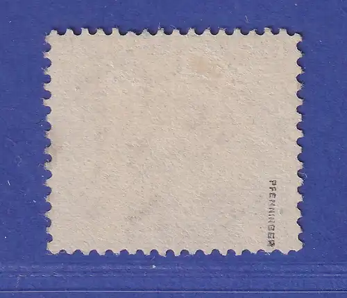 Dt. Reich Innendienstmarke 10 Gr Mi.-Nr. 12 Federzug-Entwertung gpr. PFENNINGER