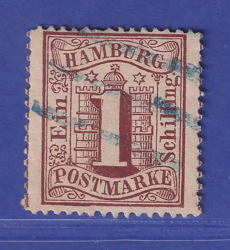 Altdeutschland Hamburg 1 Schilling Mi.-Nr. 11 gestempelt gepr. PFENNINGER