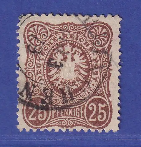 Deutsches Reich Pfennige 25 Pf  Mi.-Nr. 35 b gestempelt gepr. ZENKER BPP