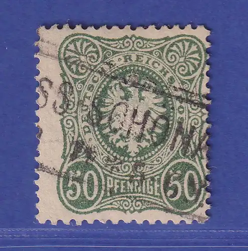 Deutsches Reich Pfennige 50 Pf  Mi.-Nr. 38 b  O  gepr. WIEGAND BPP