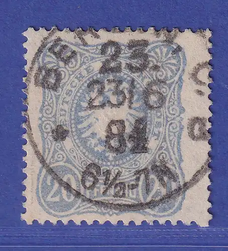 Deutsches Reich Pfennig 20 Pf  Mi.-Nr. 42 aa B  gestempelt  gpr. ZENKER BP