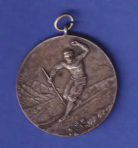 Alte Medaille II. Alpines Ski-Rennen 6. März 1910  SELTEN !