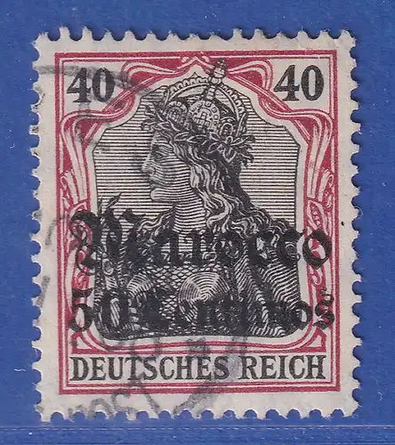 DAP Marokko Germania mit Wz. 50 Centimes Mi.-Nr. 40 gest. gepr. PFENNINGER
