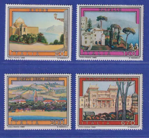 Italien 1980 Tourismus Sehenswürdigkeiten Mi.-Nr. 1694-97 **