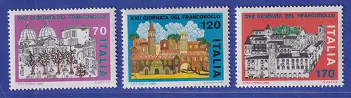 Italien 1980  Tag der Briefmarke Kinderzeichnungen Mi.-Nr.1739-41 **