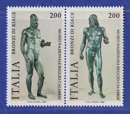 Italien 1981 Bronzen von Riace Krieger  Mi.-Nr. 1773-74 **