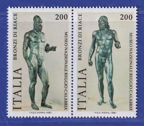 Italien 1981 Bronzen von Riace Krieger  Mi.-Nr. 1773-74 **