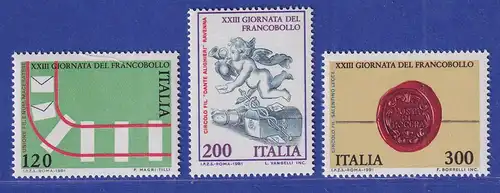 Italien 1981 Tag der Briefmarke  Mi.-Nr.1784-86 **