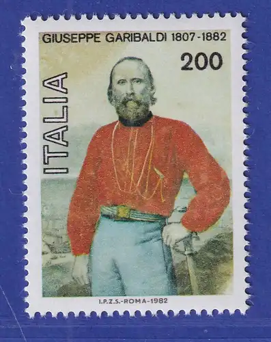Italien 1982 Guiseppe Garibaldi Freiheitskämpfer Mi.-Nr.1802 **