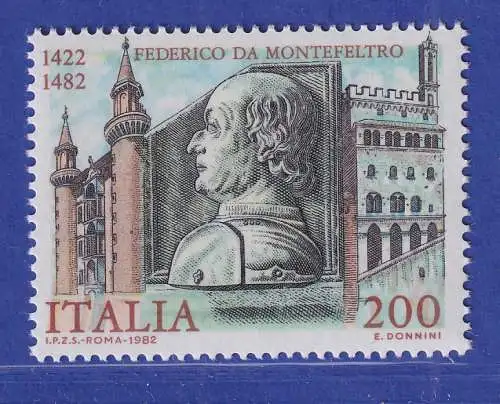 Italien 1982 Frederico da Montefeltro Herzog von Urbino Mi.-Nr.1809 **